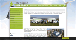 Desktop Screenshot of megujuloenergiak.eu